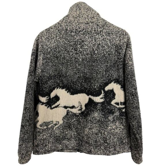 Bear Ridge Outfitters Fleece Full Zip USA Made Horse Mens Jacket Vintage sz M - Picture 14 of 16